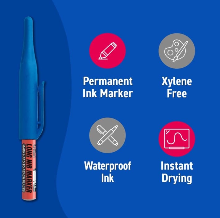 ปากกาเคมี ARTLINE EKPR-LNM หัวยาว 1.0 มม. สี น้ำเงิน_1